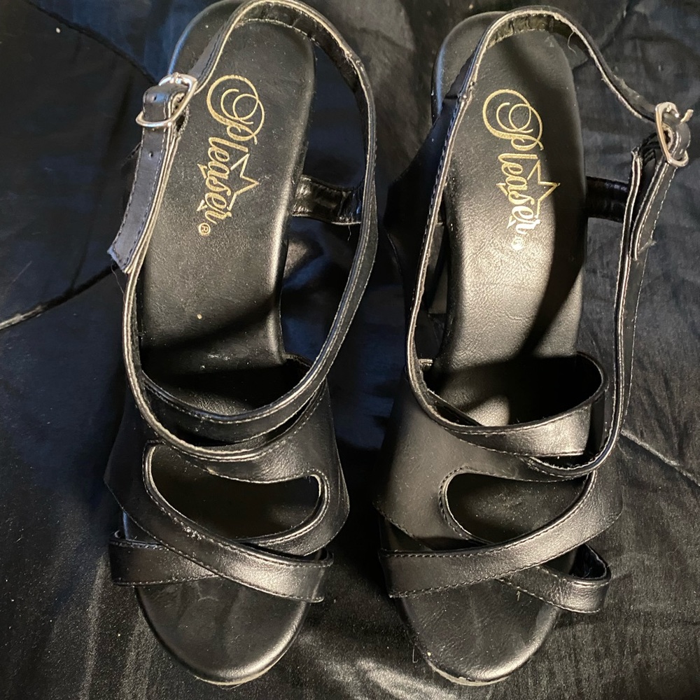 Black Pleaser Heels
